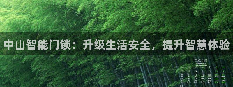 开丰娱乐注册登录不了：中山智能门锁：升级生活安全，提升智慧体