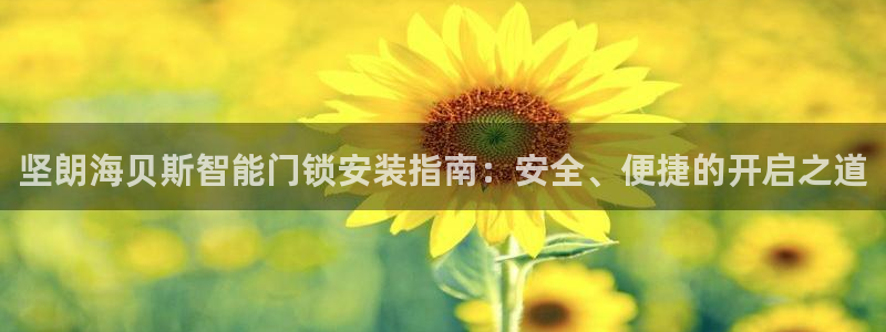 开丰娱乐官方app：坚朗海贝斯智能门锁安装指南：安全、便捷的