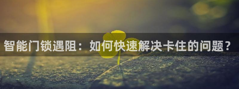 开丰娱乐网站官网首页：智能门锁遇阻：如何快速解决卡住的问题？