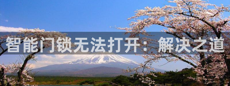 开丰娱乐与六七五一38：智能门锁无法打开：解决之道