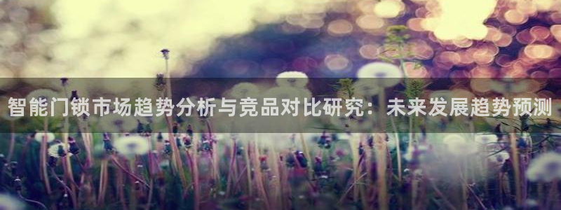 开丰娱乐行业恢复时间：智能门锁市场趋势分析与竞品对比研究：未