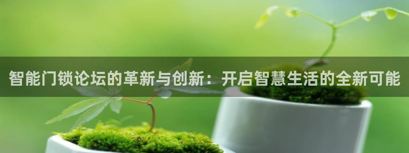 开丰娱乐优七九九47：智能门锁论坛的革新与创新：开启智慧生活