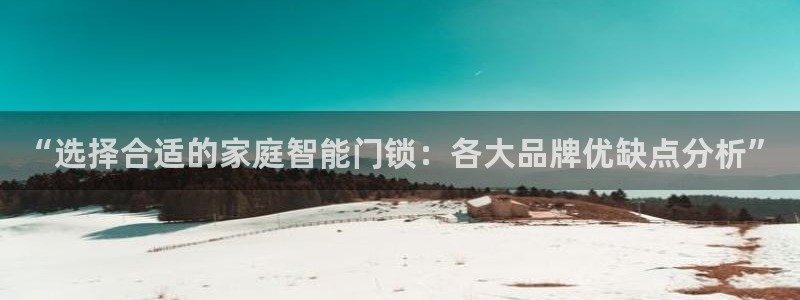 开丰娱乐优七九九47：“选择合适的家庭智能门锁：各大品牌优缺