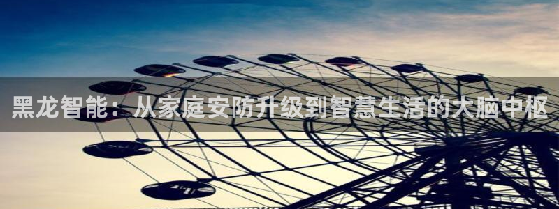 开丰娱乐乙833_43：黑龙智能：从家庭安防升级到智慧生活的