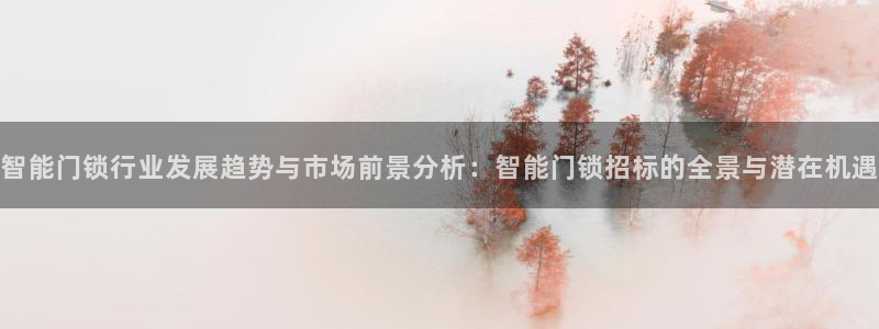 开丰娱乐更多平台：智能门锁行业发展趋势与市场前景分析：智能门