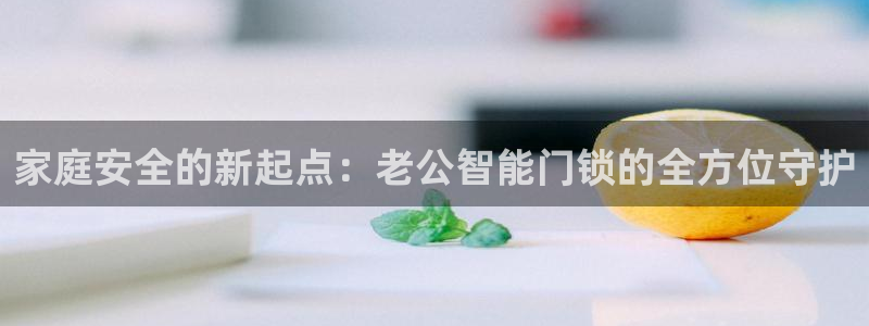 开丰娱乐平台登录：家庭安全的新起点：老公智能门锁的全方位守护